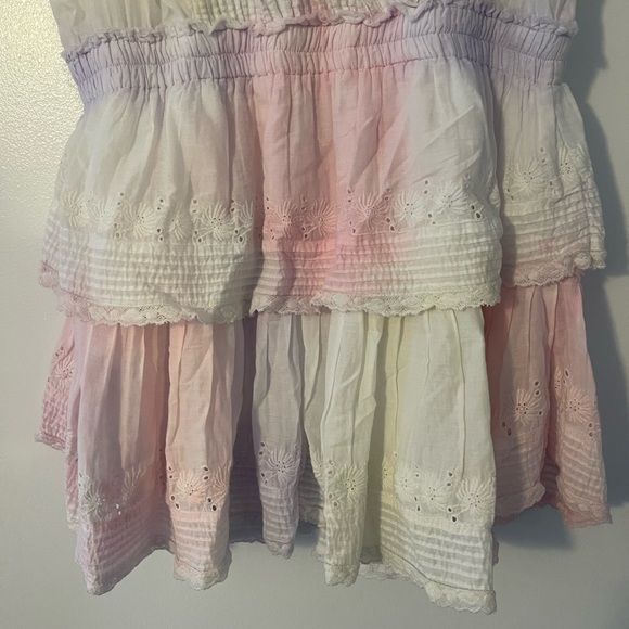 LoveShackFancy Gwen Dress Multi Tie Dye xl - Picture 4 of 10